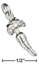 Silver Charms & Pendants STERLING SILVER MINI CARROT CHARM JadeMoghul