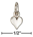 Silver Charms & Pendants Sterling Silver Mini Heart Charm JadeMoghul Inc.