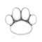 Silver Charms & Pendants Sterling Silver Monster Paw Pendant Extra Large Open Dog Paw Print JadeMoghul Inc.