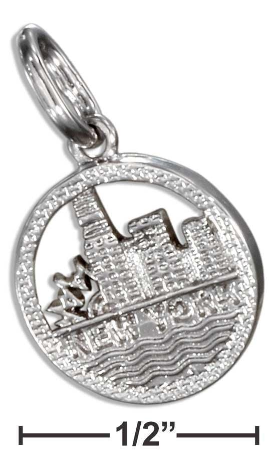 Silver Charms & Pendants Sterling Silver New York Skyline Charm JadeMoghul Inc.