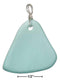 Silver Charms & Pendants Sterling Silver Ocean Green Blue Triangle Sea Glass Pendant JadeMoghul