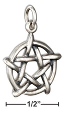 Silver Charms & Pendants Sterling Silver Open Pentagram Charm JadeMoghul Inc.