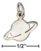 Silver Charms & Pendants Sterling Silver Planet Saturn Silhouette Charm JadeMoghul