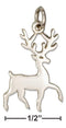 Silver Charms & Pendants Sterling Silver Prancing Reindeer Charm JadeMoghul Inc.