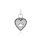 Silver Charms & Pendants Sterling Silver Roped Into Your Love Dog Paw Print Heart Charm JadeMoghul