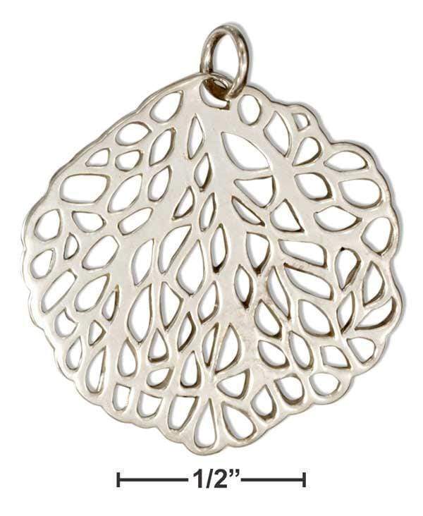 Silver Charms & Pendants Sterling Silver Sea Fan Charm JadeMoghul