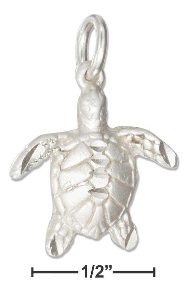 Silver Charms & Pendants Sterling Silver Sea Turtle Charm JadeMoghul