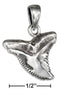 Silver Charms & Pendants STERLING SILVER SHARK TOOTH PENDANT JadeMoghul