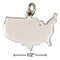 Silver Charms & Pendants Sterling Silver Silhouette Usa Charm JadeMoghul