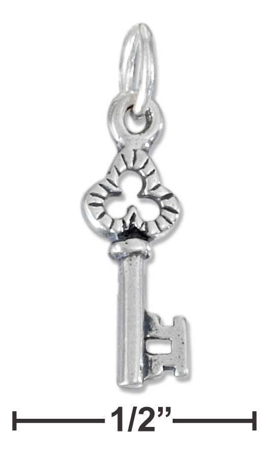 Silver Charms & Pendants Sterling Silver Skeleton Key Charm JadeMoghul Inc.