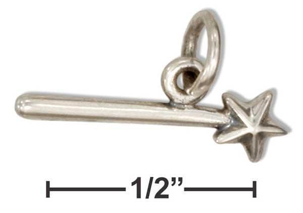 Silver Charms & Pendants Sterling Silver Small Magic Wand Charm JadeMoghul