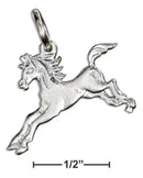 Silver Charms & Pendants STERLING SILVER SMALL RUNNING HORSE CHARM JadeMoghul