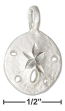 Silver Charms & Pendants Sterling Silver Small Sand Dollar Pendant JadeMoghul