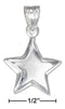 Silver Charms & Pendants Sterling Silver Small Shining Star Pendant JadeMoghul Inc.