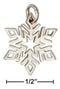 Silver Charms & Pendants Sterling Silver Small Snowflake Charm JadeMoghul