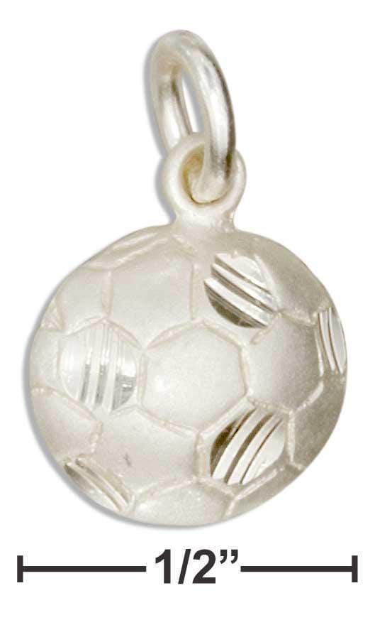 Silver Charms & Pendants Sterling Silver Soccer Ball Charm JadeMoghul