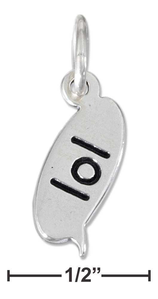 Silver Charms & Pendants STERLING SILVER TEXTING "LOL" CHARM JadeMoghul