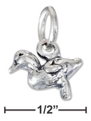 Silver Charms & Pendants Sterling Silver Three Dimensional Baby Duck Charm JadeMoghul Inc.