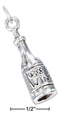 Silver Charms & Pendants Sterling Silver Three Dimensional Bottle Of Wine Charm JadeMoghul Inc.