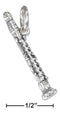 Silver Charms & Pendants Sterling Silver Three Dimensional Clarinet Charm JadeMoghul Inc.