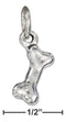 Silver Charms & Pendants Sterling Silver Three Dimensional Dog Bone Charm JadeMoghul Inc.