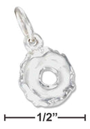 Silver Charms & Pendants Sterling Silver Three Dimensional Donut Charm JadeMoghul Inc.