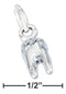 Silver Charms & Pendants Sterling Silver Three Dimensional Tooth Charm JadeMoghul Inc.