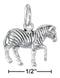 Silver Charms & Pendants Sterling Silver Three Dimensional Zebra Charm JadeMoghul Inc.