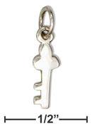 Silver Charms & Pendants Sterling Silver Tiny Key Charm JadeMoghul