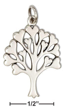 Silver Charms & Pendants Sterling Silver Tree Of Life Charm With Hearts JadeMoghul