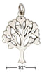 Silver Charms & Pendants Sterling Silver Tree Of Life Charm With Hearts JadeMoghul