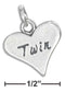 Silver Charms & Pendants STERLING SILVER "TWIN" HEART CHARM JadeMoghul