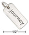 Silver Charms & Pendants Sterling Silver Two Sided "Journey" Message Tag Charm JadeMoghul Inc.