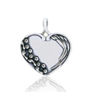 Silver Charms & Pendants Sterling Silver Until We Meet Again Dog Memorial Heart Pendant JadeMoghul