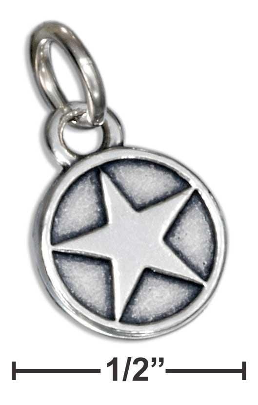 Silver Charms & Pendants STERLING SILVER US AIRFORCE STAR EMBLEM CHARM JadeMoghul