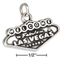 Silver Charms & Pendants Sterling Silver "Welcome To Las Vegas" Sign Charm JadeMoghul Inc.