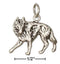 Silver Charms & Pendants Sterling Silver Wolf Charm JadeMoghul Inc.