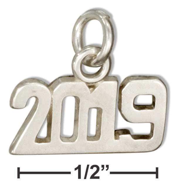 Silver Charms & Pendants Sterling Silver Year "2019" Charm JadeMoghul