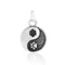 Silver Charms & Pendants Sterling Silver Yin And Yang Dog Paw Print Charm JadeMoghul