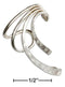 Silver Ear Cuffs Sterling Silver Ear Cuff:  Hammered Fanned Design Ear Cuff JadeMoghul Inc.