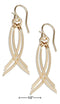 12 KARAT GOLD FILLED QUADRUPLE CURVED BAR DANGLE EARRINGS-Silver Earrings-JadeMoghul Inc.