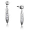 Silver Earrings Christmas Earrings 3W1046 Rhodium Brass Earrings with AAA Grade CZ Alamode Fashion Jewelry Outlet