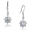 Silver Earrings Christmas Earrings 3W1054 Rhodium Brass Earrings with AAA Grade CZ Alamode Fashion Jewelry Outlet