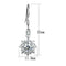 Silver Earrings Christmas Earrings 3W1054 Rhodium Brass Earrings with AAA Grade CZ Alamode Fashion Jewelry Outlet