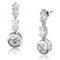 Silver Earrings Christmas Earrings 3W1060 Rhodium Brass Earrings with AAA Grade CZ Alamode Fashion Jewelry Outlet