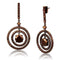 Silver Earrings Christmas Earrings 3W1109 Coffee light Brass Earrings with AAA Grade CZ Alamode Fashion Jewelry Outlet