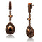Silver Earrings Christmas Earrings 3W1111 Coffee light Brass Earrings with AAA Grade CZ Alamode Fashion Jewelry Outlet