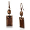 Silver Earrings Christmas Earrings 3W1113 Coffee light Brass Earrings with AAA Grade CZ Alamode Fashion Jewelry Outlet