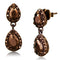 Silver Earrings Christmas Earrings 3W1117 Coffee light Brass Earrings with AAA Grade CZ Alamode Fashion Jewelry Outlet