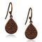Silver Earrings Christmas Earrings 3W1118 Coffee light Brass Earrings with AAA Grade CZ Alamode Fashion Jewelry Outlet